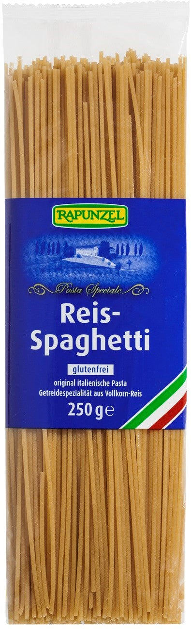 MAKARON-(RYŻOWY-RAZOWY)-SPAGHETTI-BEZGLUTENOWY-BIO-250-g---RAPUNZEL