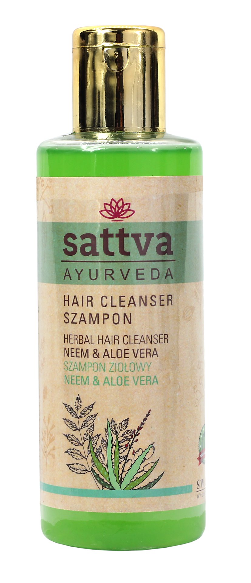 SZAMPON-DO-WŁOSÓW-ZIOŁOWY-NEEM-I-ALOES-210-ml---SATTVA-(AYURVEDA)