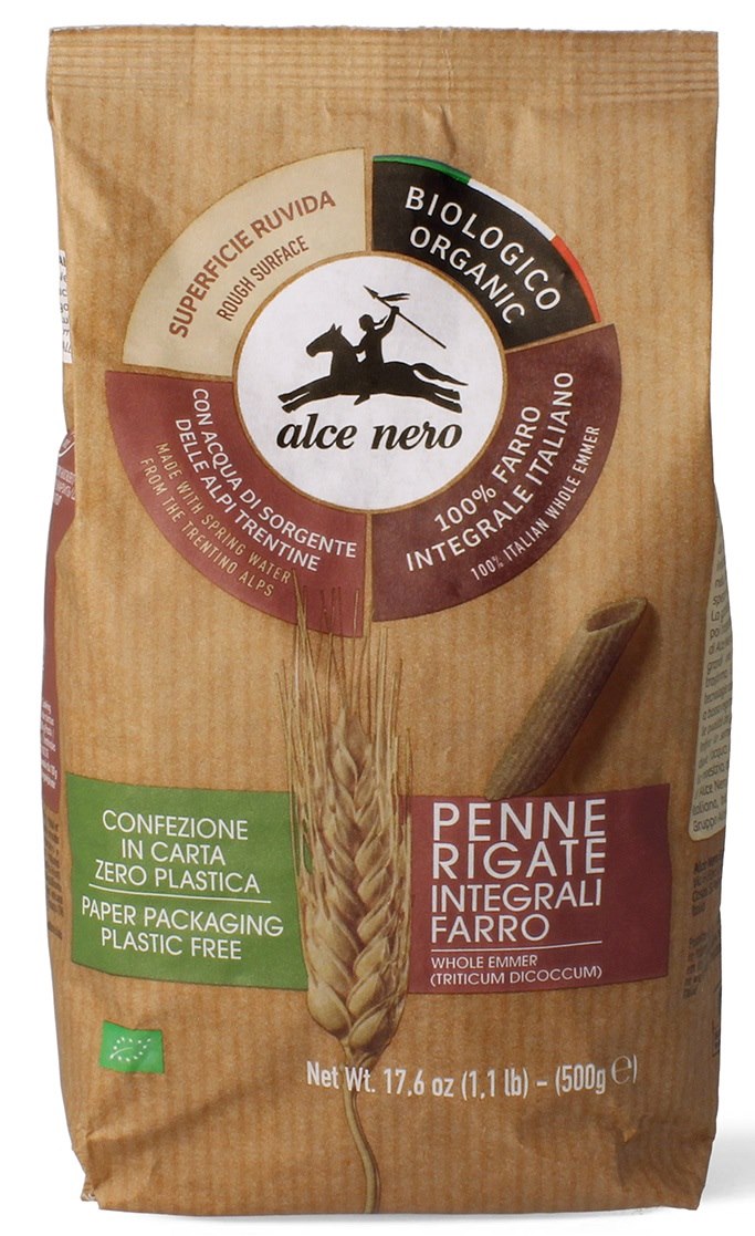 MAKARON-(Z-PŁASKURKI-RAZOWY)-PENNE-BIO-500-g---ALCE-NERO