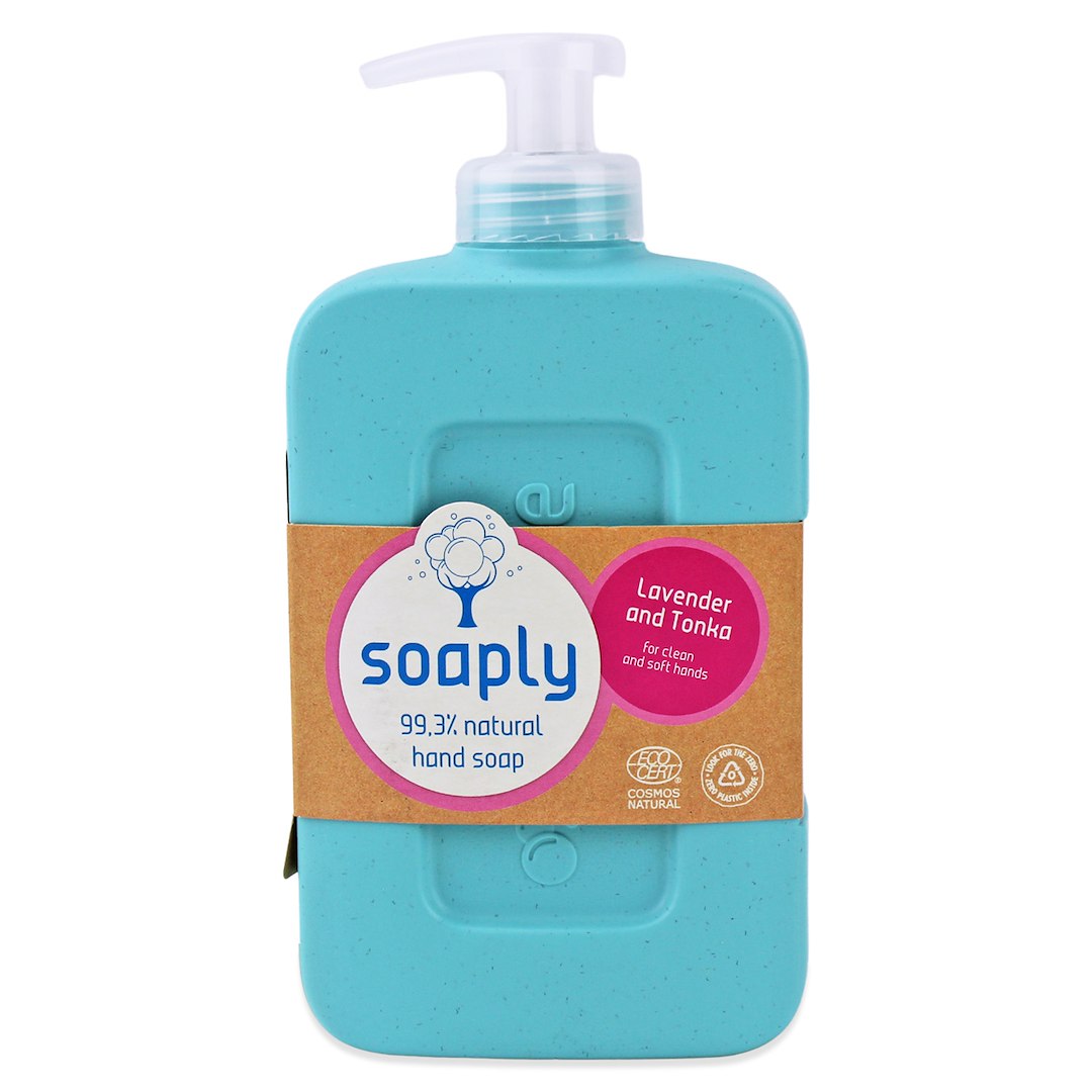 MYDŁO-W-PŁYNIE-DO-RĄK-LAWENDA-I-FASOLA-TONKA-ECO-300-ml---SOAPLY