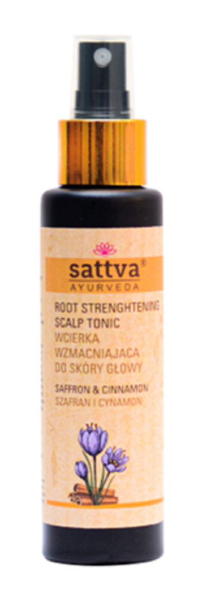 WCIERKA-DO-SKÓRY-GŁOWY-WZMACNIAJĄCA-SZAFRAN-I-CYNAMON-100-ml---SATTVA-(AYURVEDA)