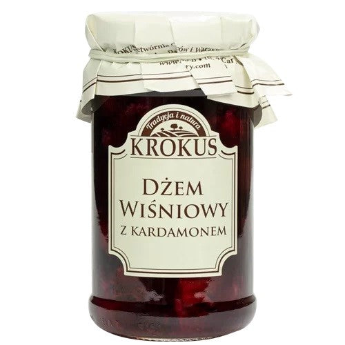 DŻEM-WIŚNIOWY-Z-KARDAMONEM-O-OBNIŻONEJ-ZAWARTOŚCI-CUKRU-BEZGLUTENOWY-235-g---KROKUS
