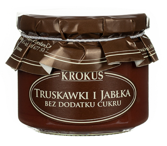 TRUSKAWKI-I-JABŁKA-BEZ-DODATKU-CUKRÓW-310-g---KROKUS