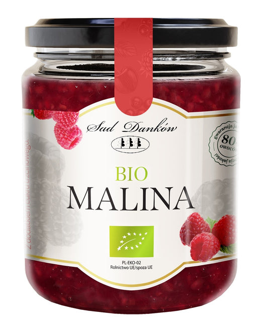 MALINA-80-%-Z-CUKREM-TRZCINOWYM-BIO-270-g---SAD-DANKÓW